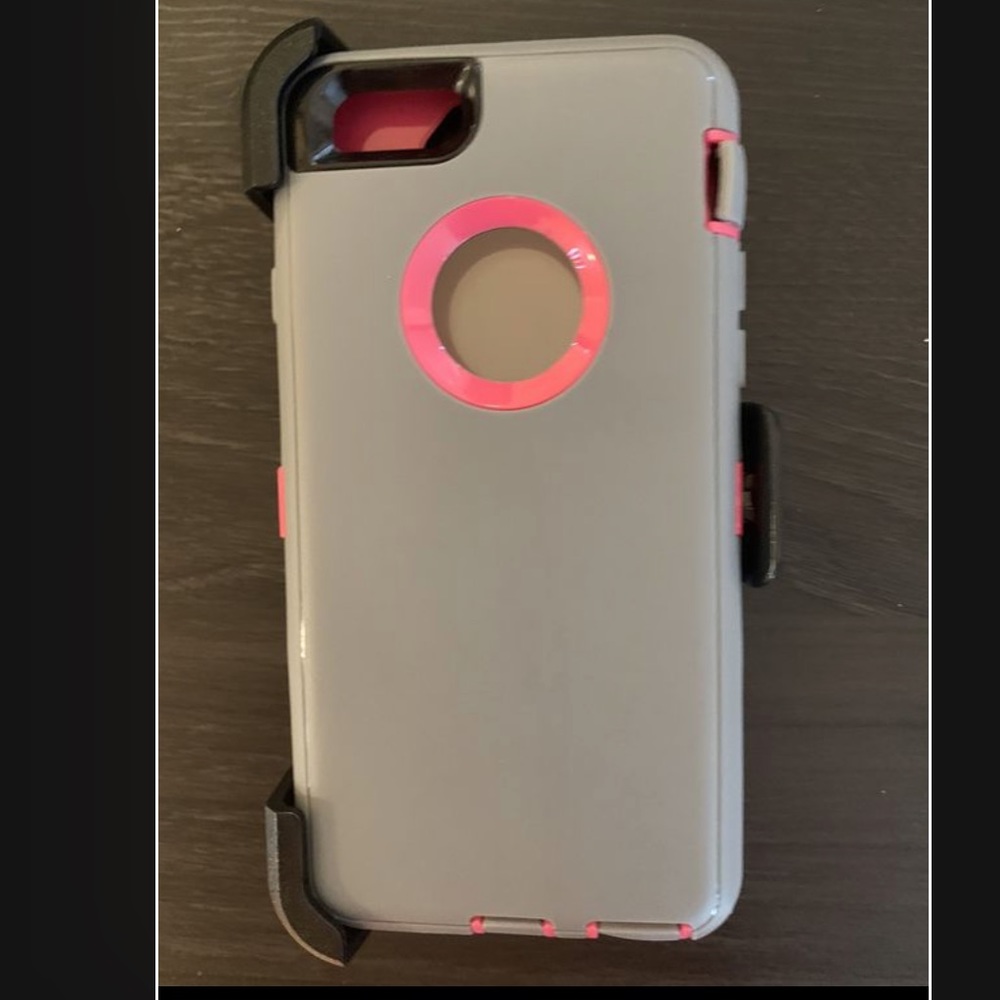 Grey and Pink iPhone 6/6S Hard Case